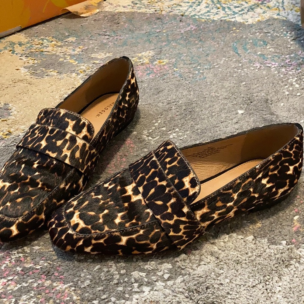 Halogen Calf hair loafers